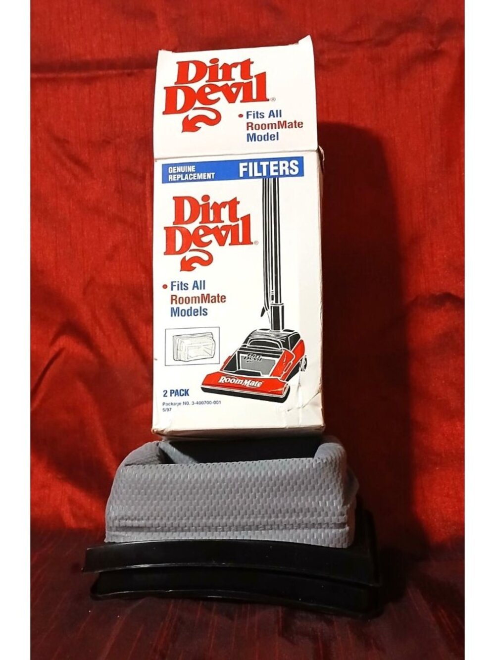 Dirt Devil RoomMate Vacuum Filters 2-Pack Genuine Replacement